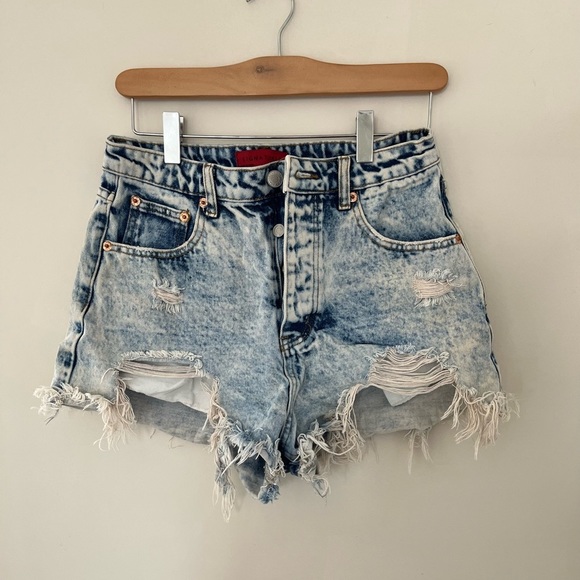Signature8 Pants - Asos Signature8 Distressed Denim Shorts